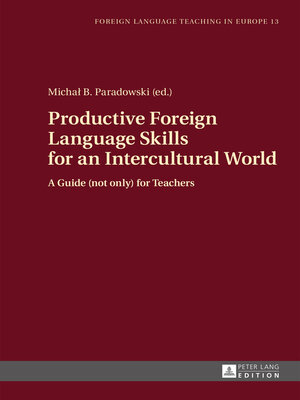 cover image of Productive Foreign Language Skills for an Intercultural World